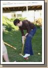 Me attempting the roquet/croquet trick...