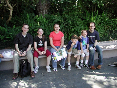 Lunch break in the shade.