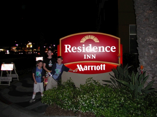 We stayed at a brand new Residence Inn - It was a great place - nice and clean with a great breakfast everyday.