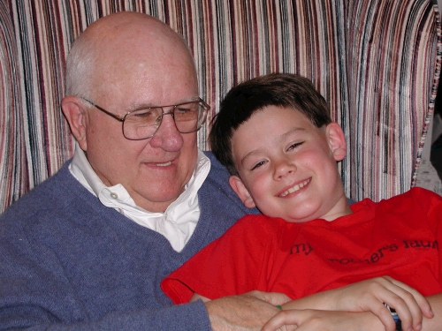 Grandpa and Clark -- bonding.