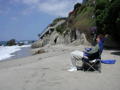 A last morning on the beach.  I could have sat there all day -- unfortunately, I had a plane to catch....