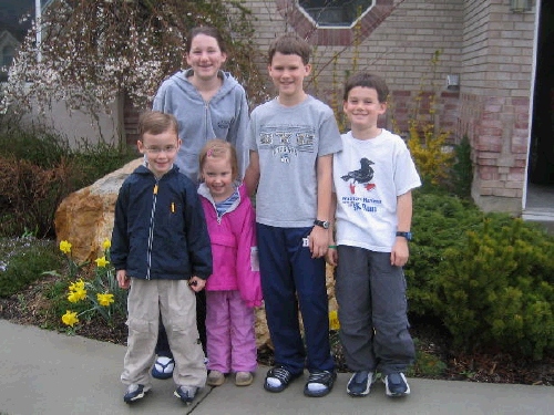 Talmage and Julia with some of the Brown kids -- Madeleine, Elliot and Clark