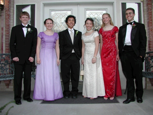 The group is ready to go -- off to dinner at The Roof and on to the dance at The Grand America Hotel.  They had a great time.