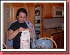 Tess got a note attached to a bag of flour that said she was supposed to look in the flour for the name of the boy who was asking her to the dance.