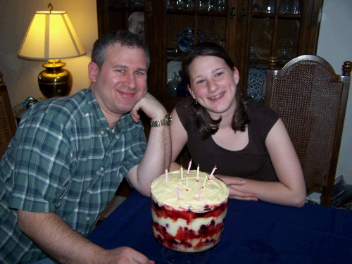 Singing "Happy Birthday" to Alan and Madeleine at the same time -- the two dimples kids!  You can play the movie, if you want to feel like you were there!