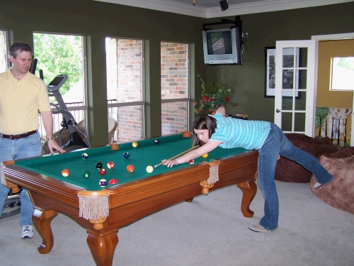 Alan and Madeleine enjoying a different kind of "pool."