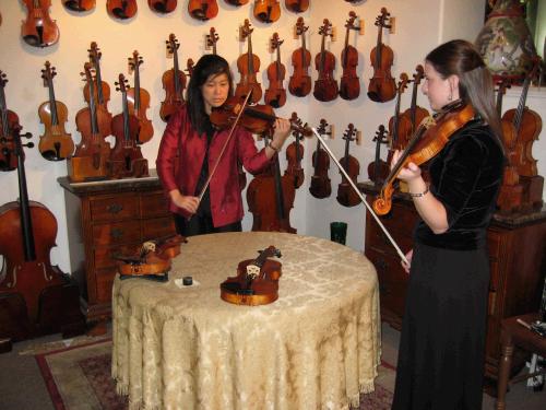 Madeleine's violin teacher, Kathy Morris, was so helpful in helping Madeleine choose the best violin for her.