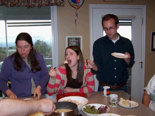 Birthday Fondue Dinner for Madeleine and Alan