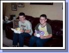 The happy boys with their little Easter Bunny baskets.  My mom gave those baskets to Phillip and Loren when they were probably two years old, so they have been used once a year for 22 years or so!