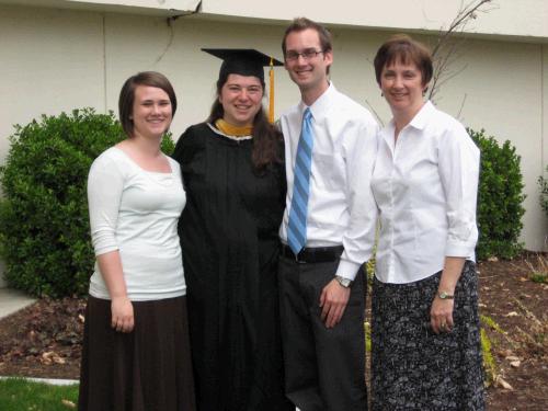 Anne with the Brown family.