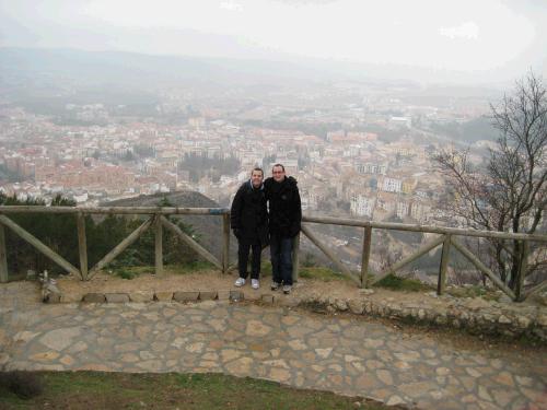 It was so windy at the top and kind of rainy. Our hands were freezing!