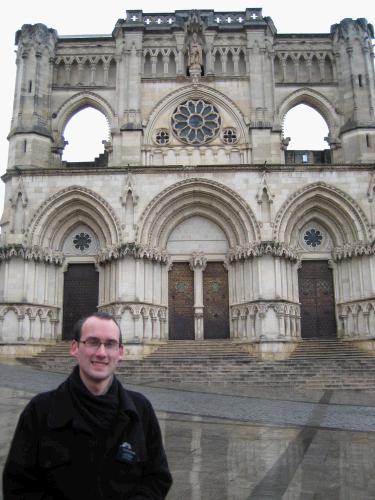 Cool cathedral up in old Cuenca