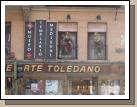 Toledo store window sculptures copying works by Velazquez (i.e., paintings -> 3D)