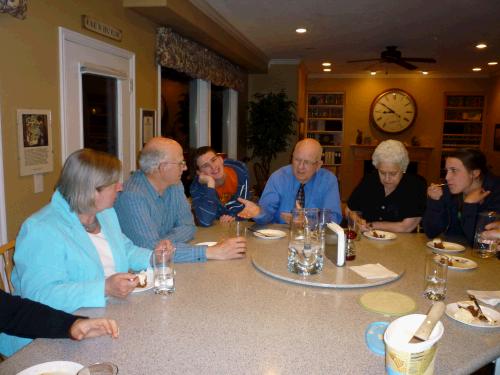 Everyone came up to our house afterwards and we had a special graduation celebratory dinner.