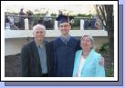 With his in-laws, Gerry and Carol Bogue