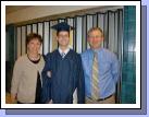 Loren with his proud parents.  One college graduate...5 to go....