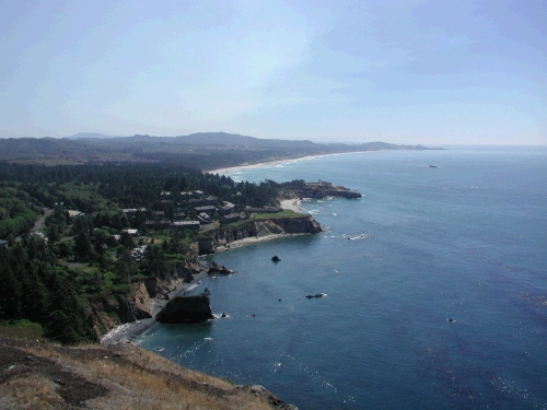 On our way to the lighthouse at the end of that farthest point.