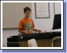 Elliot taking his marimba lesson -- he is really sounding good...