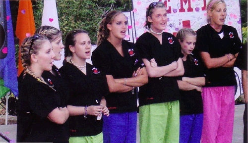 Tess was asked to be a Stake Jr. Camp Leader.  She is third from the left.