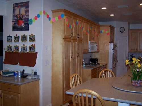 The Kitchen with just hints of the color...