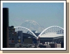 It was a gorgeous day (highly unusual for Seattle -- it was pouring rain in Salt Lake that day) and I was able to zoom up and get a photo of Mount Rainer in the background of Seattle.  