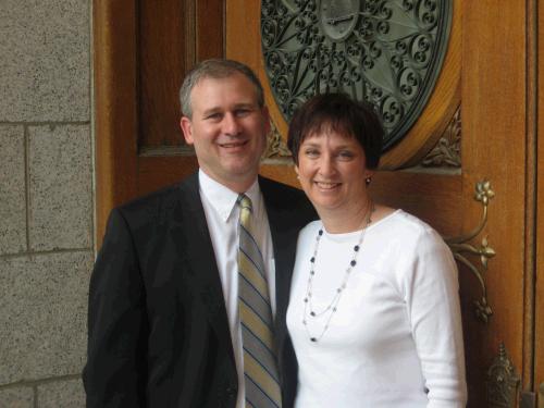 For old time's sake, we took a walk around the temple on the way back to the car.  A nice guy offered to take our picture.  
We may not be as young as we were 25 years ago, we are just as happy if not happier!