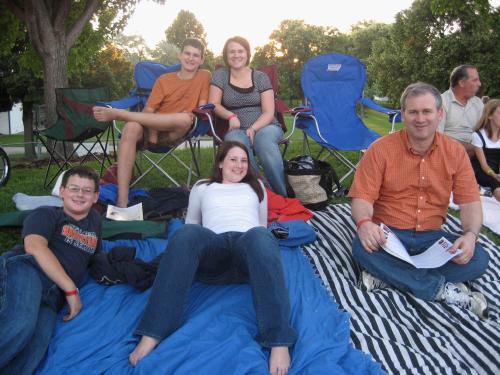 Spread out and ready for an evening of stories under the stars.