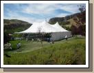 One of the big storytelling tents.