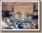 The set of Annie before the play starts in the Tuacahn outdoor theater