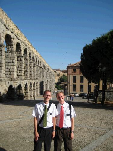 A day in Segovia with the district.  Elder Brown and Elder Karren. 