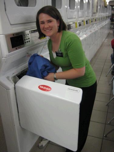 Check out the laundry room at the MTC -- just a few washers and dryers!