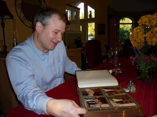 After dinner, they brought us our wedding photo album so that we could walk down memory lane for a few minutes.