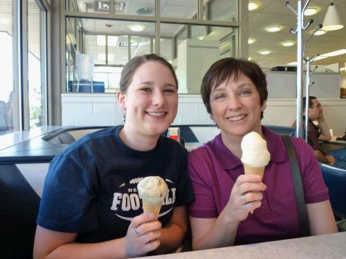 Best lemon sherbet ever -- I only asked for one scoop and pretty much got three!