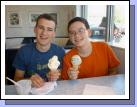 After all our hard work, of course we needed to reward ourselves with a shcoop of BYU ice cream at the Creamery on 9th.