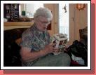 Shirley is going to town with videos now that she has her own video machine.  John Wayne is one of her favorites.