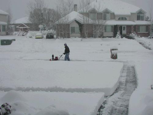 I'm here to tell you - it was a lot of snow!  Of course, you could ask Alan since he was the one out dealing with it!