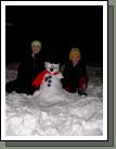 Tess and Clark made a cute little snowman with our "snowman" kit.