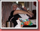 Pat hugging her new foot massager and heater....
She hasn't even tried it yet!