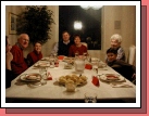 Christmas Eve dinner.  
Left to right: Wally, Elliot, Alan, Michelene, Shirley, and Clark.