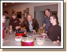 New Year's Eve fondue party with our neighbors the Perrys and the Stewarts.