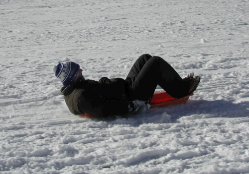 Do they make sleds for grown ups?  Alan barely fits!