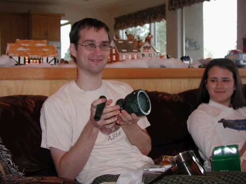 A mortar and pestle for the gourmet chef in our family.