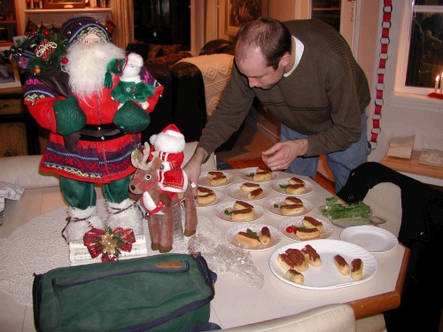 Jared made the eclairs for his own birthday dessert -- what a gourmet chef!