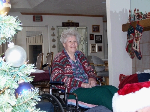 Aunt Shirley was well enough to join us for "Christmas morning."