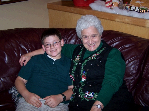 Grandma with Clark.