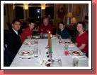 Christmas Eve dinner with Elder Lufe from New Zealand.