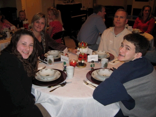 Madeleine Brown, Melanie and Rick Hulme and Elliot Brown.