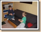 Parker and Justin had never played the game before and then we couldn't get them to stop!