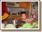 Andrew liked the strawberries.