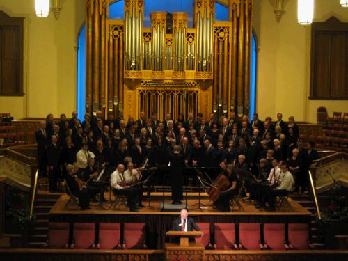 Our Chorale concert at the Assembly Hall on Temple Square.  It is a fabulous experience to sing there -- they have such wonderful acoustics.